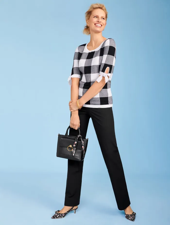 Women LongTall Talbots Newport Pants Black