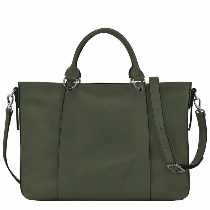 Women Longchamp 3D L Handbag Khaki Longchamp Handbags