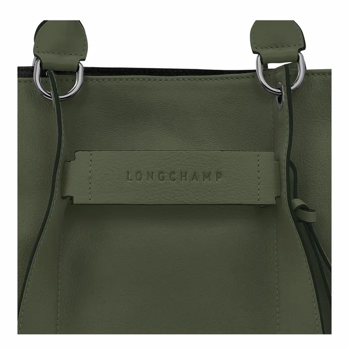 Women Longchamp 3D L Handbag Khaki Longchamp Handbags