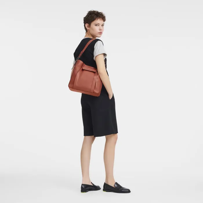 Women Longchamp 3D M Hobo Bag Sienna Longchamp Shoulder Bags