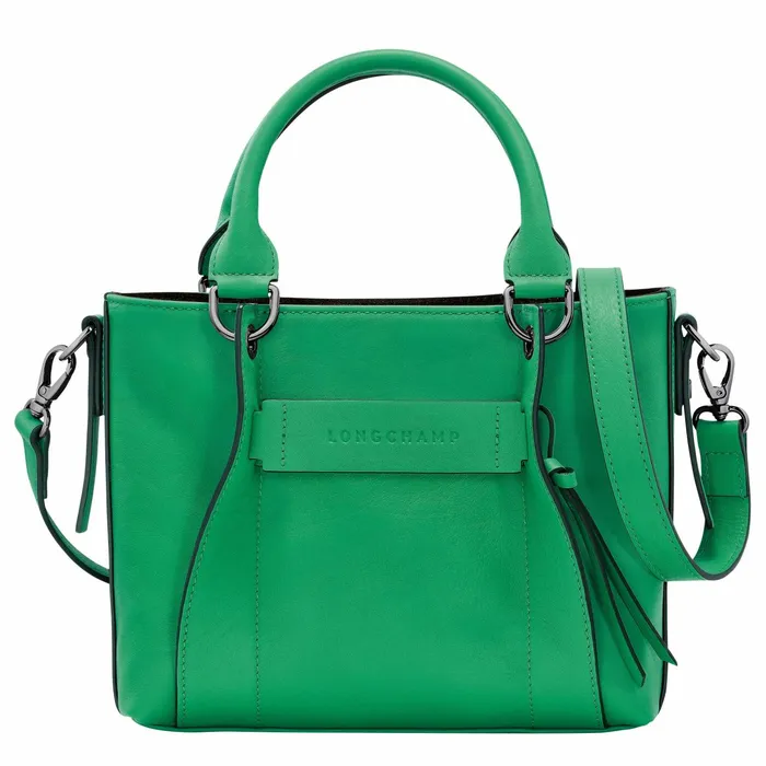 Women Longchamp 3D S Handbag Green Longchamp Handbags