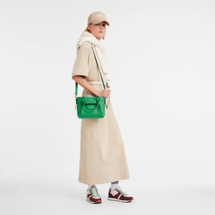 Women Longchamp 3D S Handbag Green Longchamp Handbags