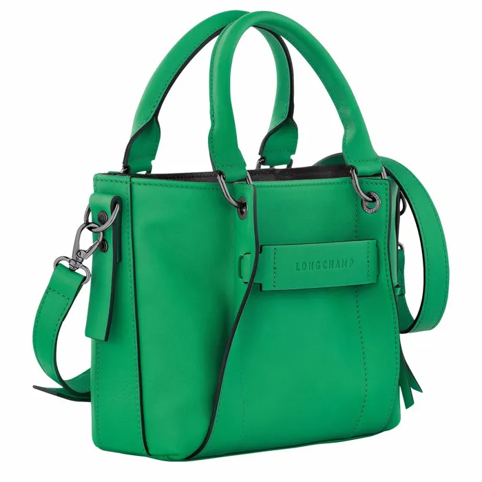 Women Longchamp 3D S Handbag Green Longchamp Handbags