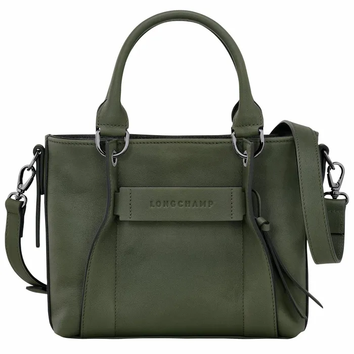 Women Longchamp 3D S Handbag Khaki Longchamp Handbags
