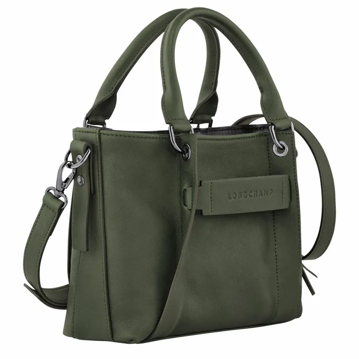Women Longchamp 3D S Handbag Khaki Longchamp Handbags
