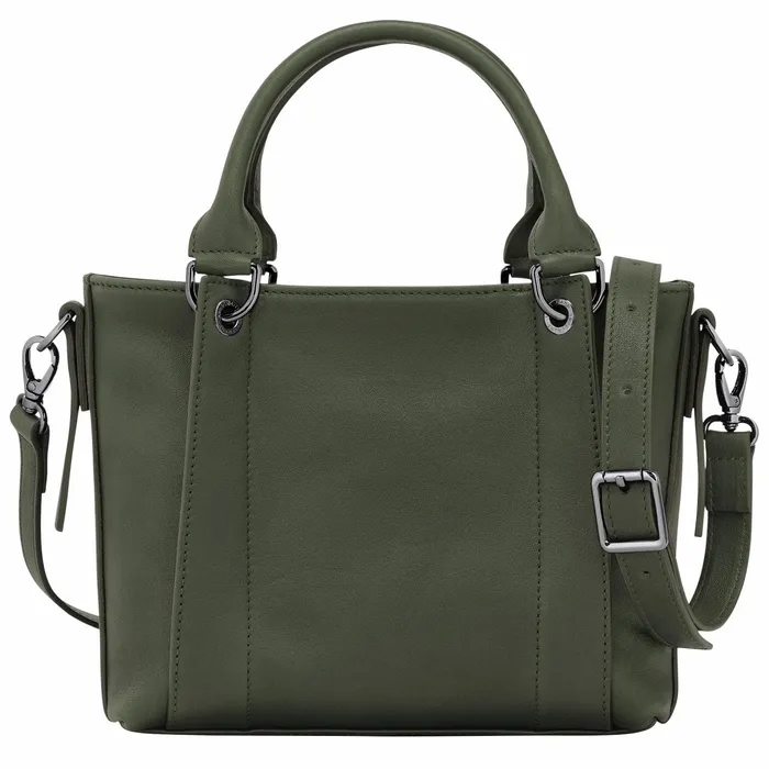 Women Longchamp 3D S Handbag Khaki Longchamp Handbags