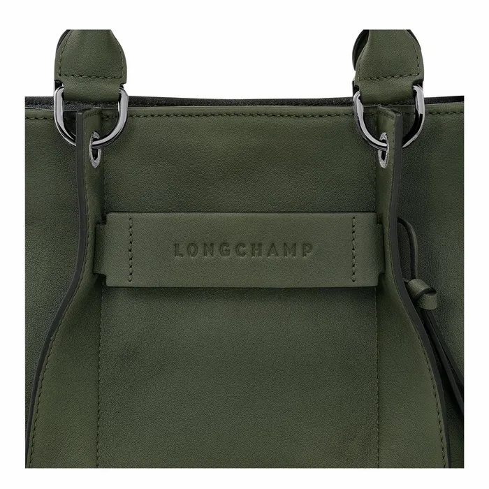 Women Longchamp 3D S Handbag Khaki Longchamp Handbags
