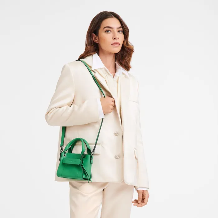 Women Longchamp 3D XS Handbag Green Longchamp Handbags