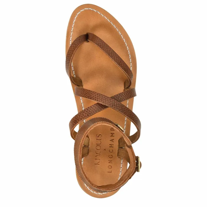 Women Longchamp X KJacques Sandals Brown Longchamp Sandals