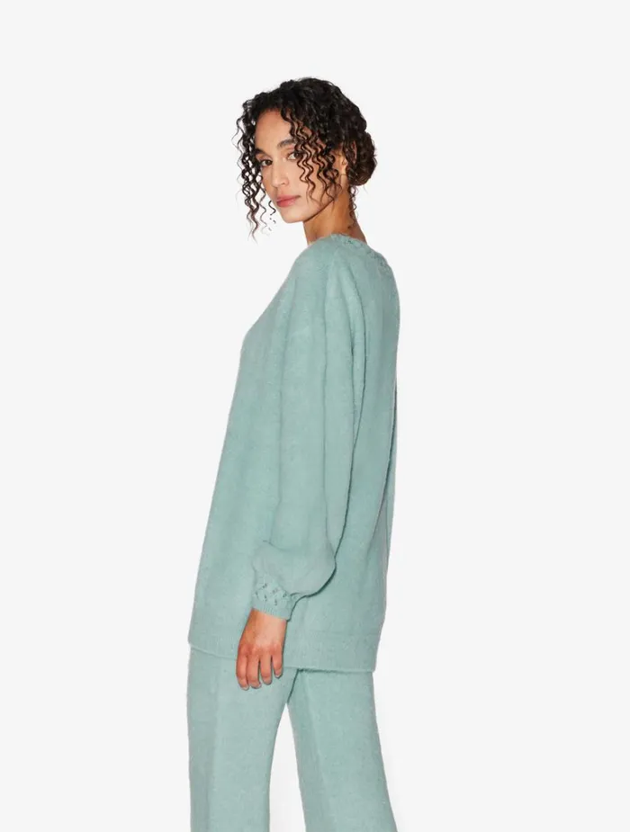 Women Loungewear La Perla Alpaca Blend Sweater In Almond Green
