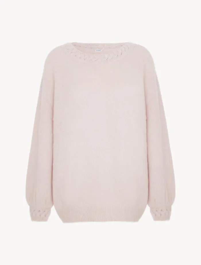 Women Loungewear La Perla Alpaca Blend Sweater In Powder Pink