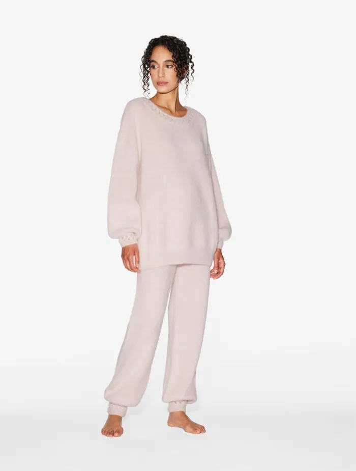 Women Loungewear La Perla Alpaca Blend Sweater In Powder Pink