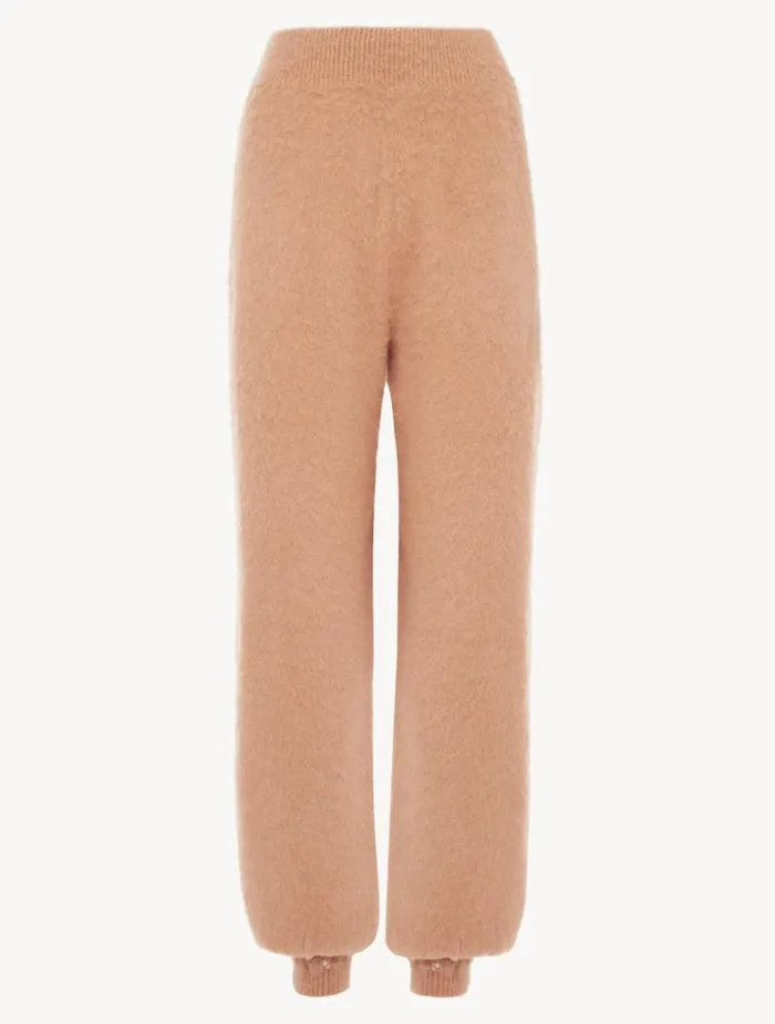 Women Loungewear La Perla Alpaca Blend Trousers In Camel