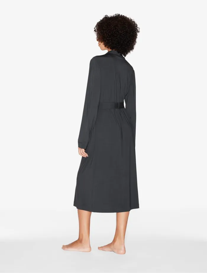 Women Loungewear La Perla Robe In Charcoal Grey