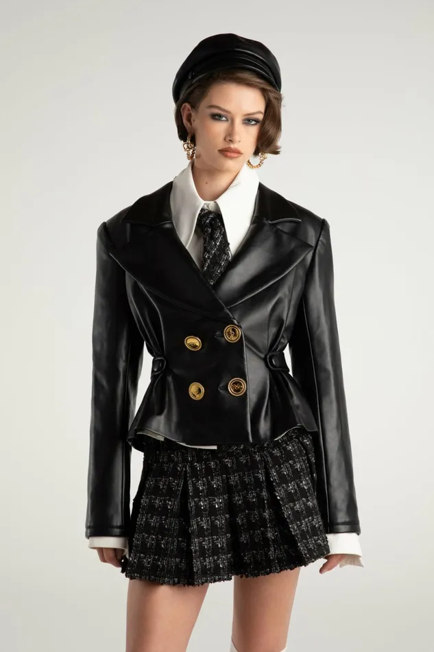 Women Lucy Leather Jacket Nana Jacqueline Outerwear