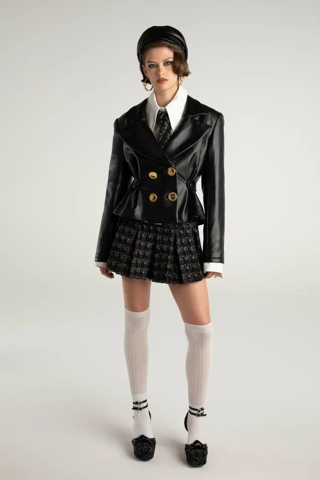 Women Lucy Leather Jacket Nana Jacqueline Outerwear
