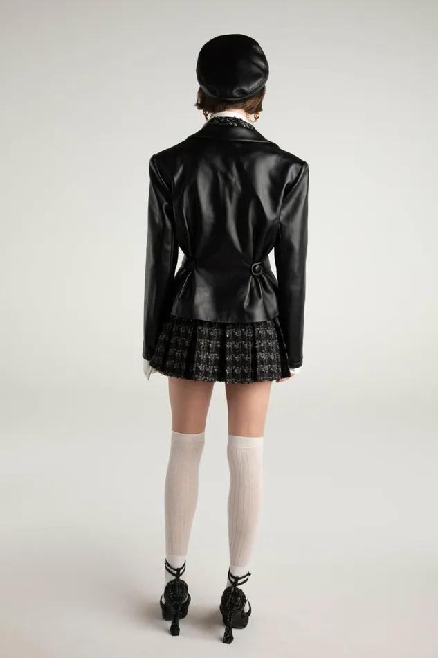 Women Lucy Leather Jacket Nana Jacqueline Outerwear