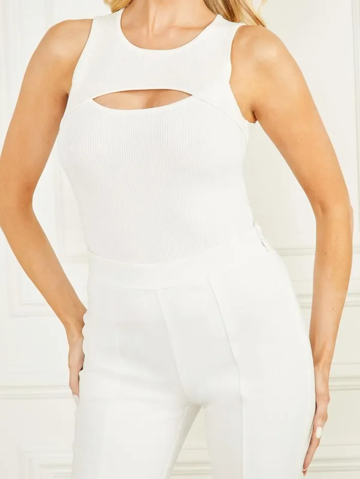 Women Lulu Sweater Top Pale Pearl Marciano Tops And Sweaters Women Lulu Sweater Top Pale Pearl Marciano Tops And Sweaters