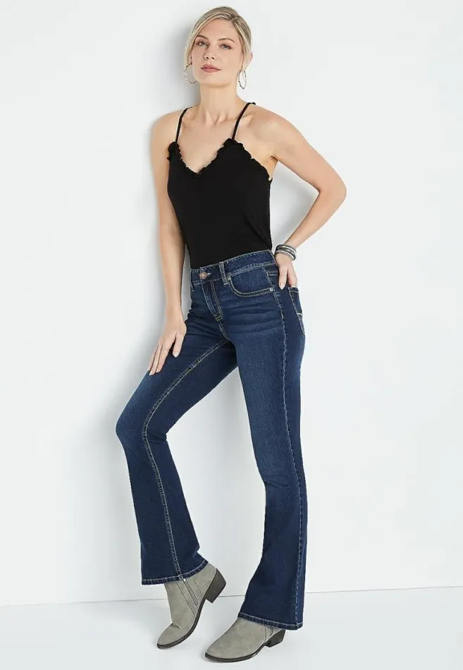 Women M Jeans By Maurices Classic Flare Mid Rise Jean Maurices Jeans
