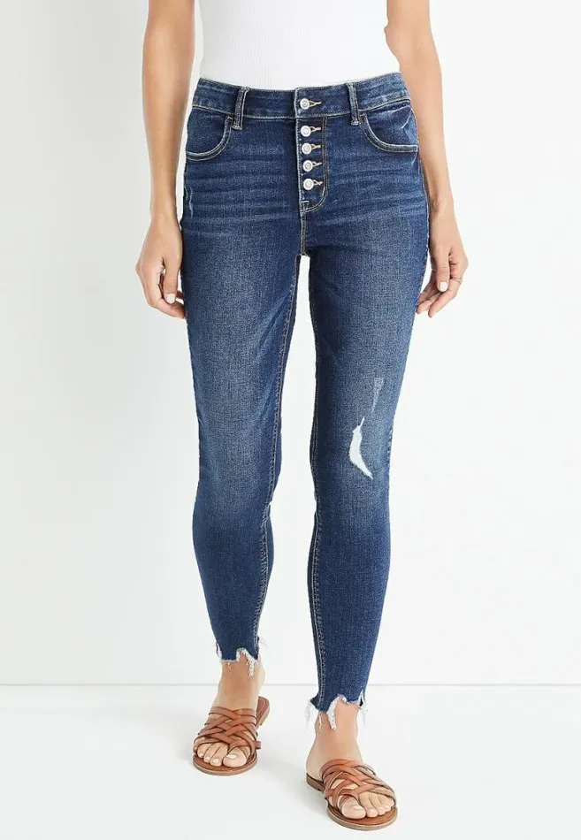 Women M Jeans By Maurices Cool Comfort High Rise Ripped Jegging Maurices Jeans Women M Jeans By Maurices Cool Comfort High Rise Ripped Jegging Maurices Jeans