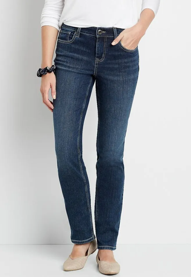 Women M Jeans By Maurices Dark Wash Straight Leg Jean Maurices Jeans