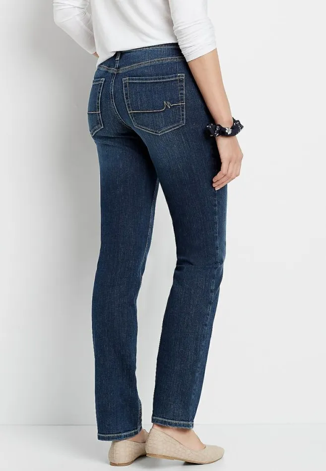 Women M Jeans By Maurices Dark Wash Straight Leg Jean Maurices Jeans