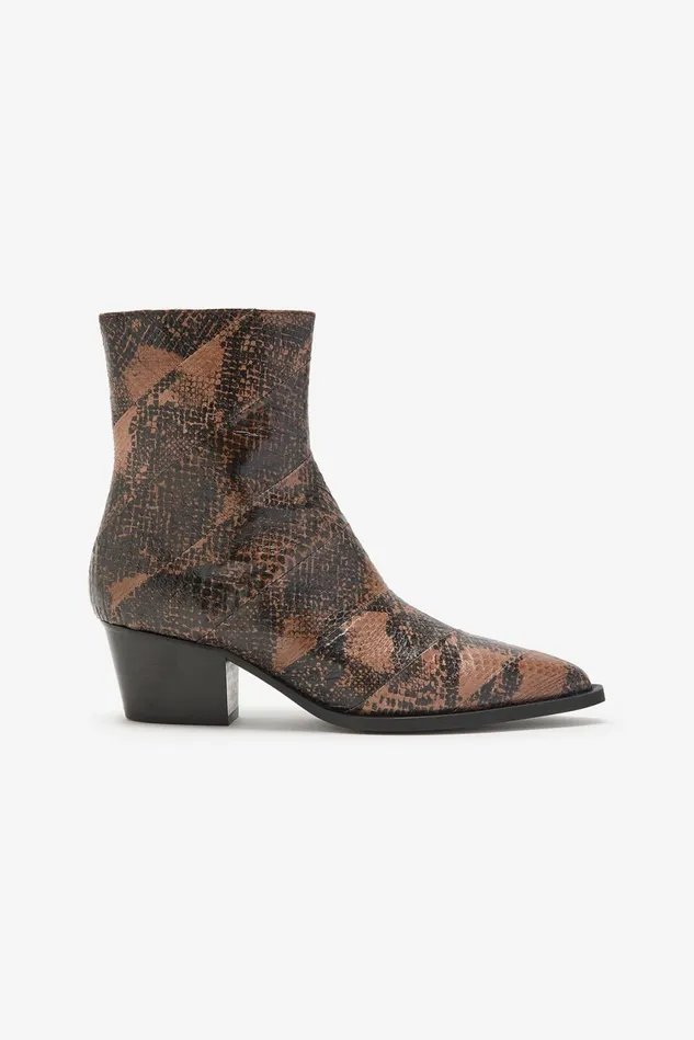 Women Malparmi Boots And Booties Exoticand Crochet Ankle Boots Camel