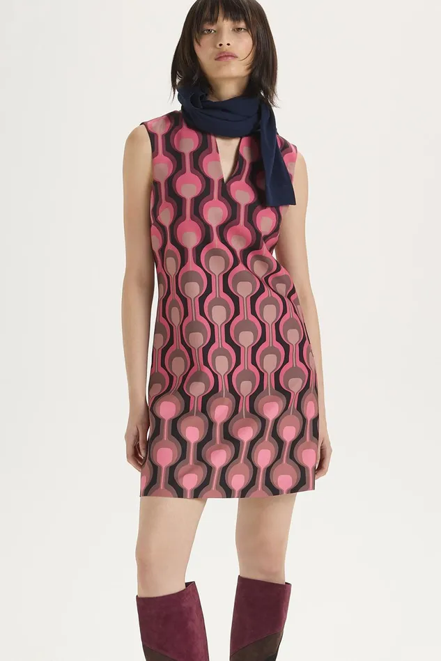 Women Malparmi Dresses Temple Degrad Cady Dress Pinkcamel