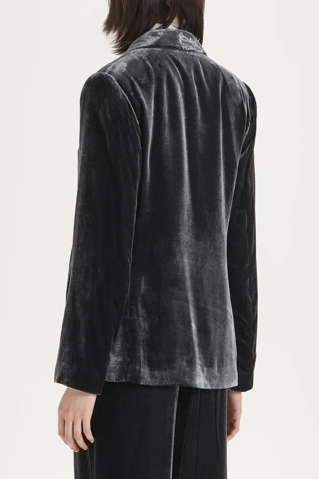 Women Malparmi Jackets Fluid Velvet Jacket Greige