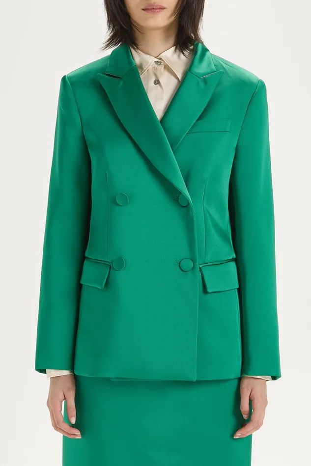 Women Malparmi Jackets Stretch Duchesse Jacket Ivy Green