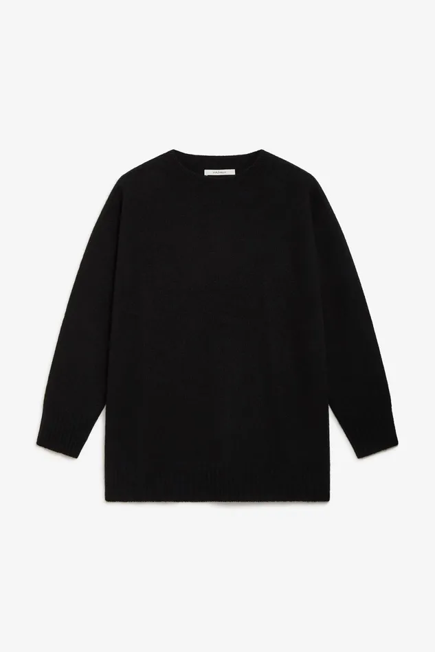 Women Malparmi Knitwear Cashmere Wool Sweater Black
