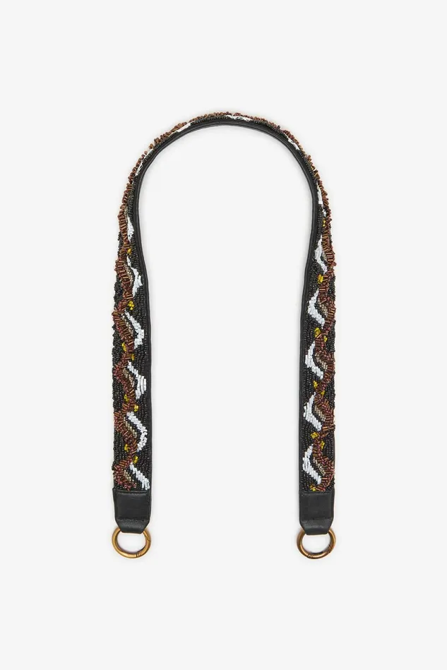 Women Malparmi Small Accesories Tmuse Embroideries Shoulder Strap Brownyellow