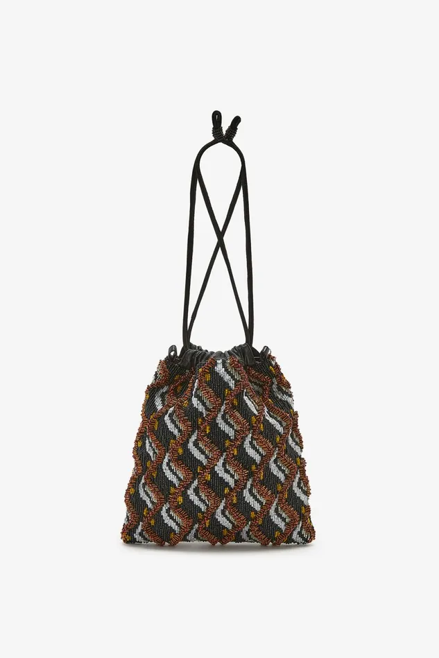 Women Malparmi Small Bags Muse Embroideries Bucket Bag Brownyellow