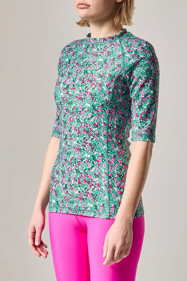 Women Malparmi Sportwear Pop Life TShirt Light Bluefuxia