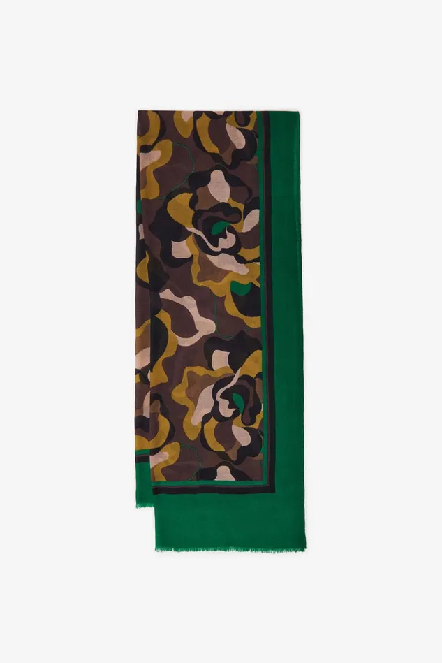 Women Malparmi Stoles Scarf 70215180 Collection Prints Brownyellowblack
