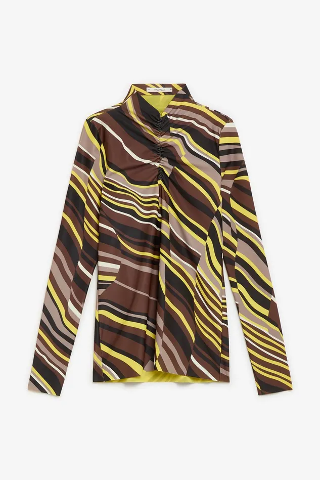 Women Malparmi Tshirts And Tops Lyrical Stripes TShirt