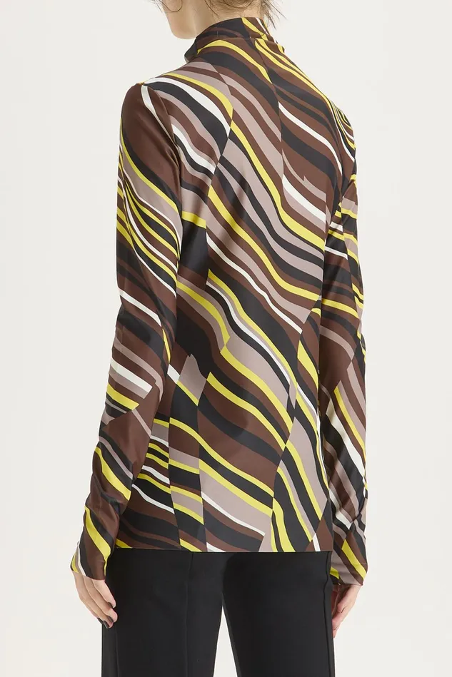 Women Malparmi Tshirts And Tops Lyrical Stripes TShirt