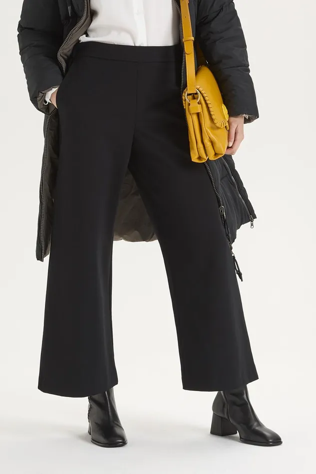 Women Malparmi Trousers Comfy Jersey Trousers Black