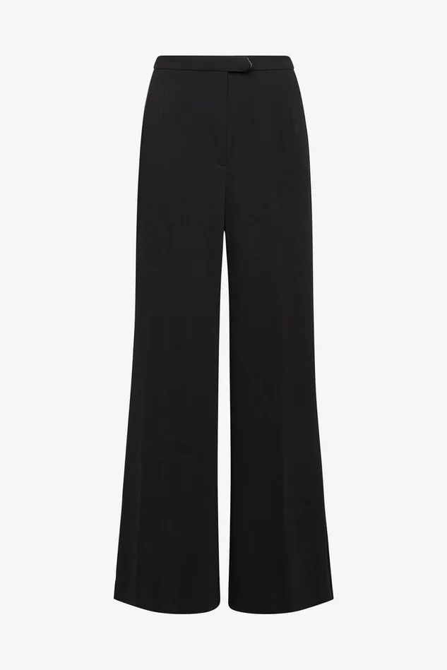 Women Malparmi Trousers Sabl Crepe Trousers Black