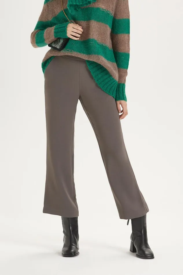 Women Malparmi Trousers Sabl Crepe Trousers Mediumgrey