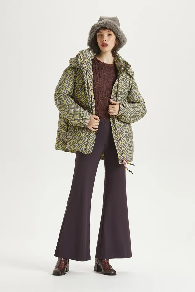 Women Malparmi Trousers Soft Jersey Trousers Brown