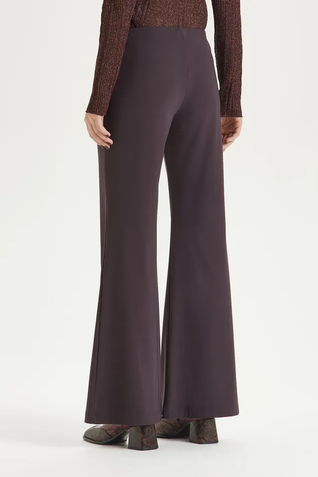 Women Malparmi Trousers Soft Jersey Trousers Brown