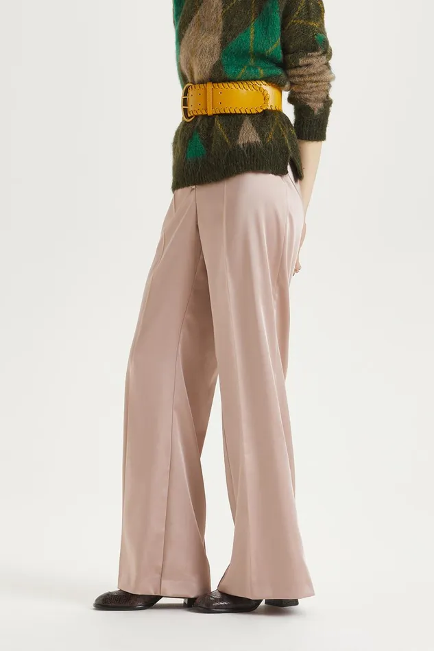 Women Malparmi Trousers Stretch Duchesse Trousers Powderpink