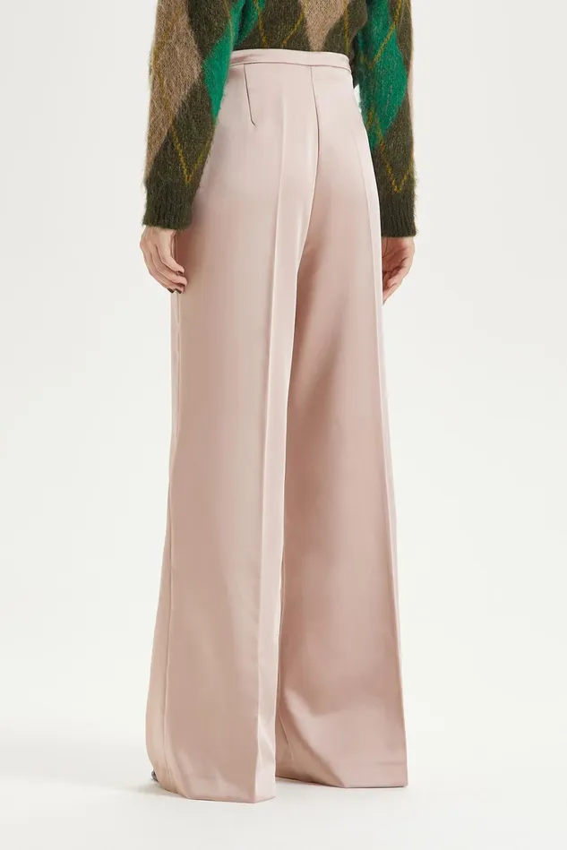 Women Malparmi Trousers Stretch Duchesse Trousers Powderpink