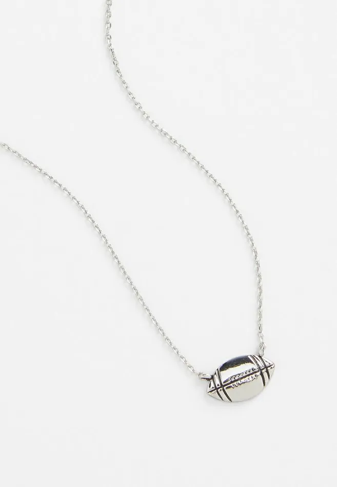 Women Maroon And Gold Carded Football Necklace Maurices Jewelry