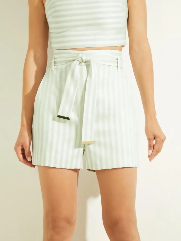 Women Martina Striped Short Peaceful Sky Stripes Marciano Bottoms