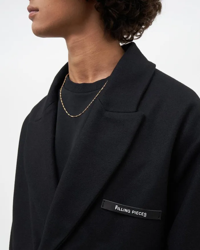 WomenMen Filling Pieces Coats and Jackets Studio Wool Coat Black
