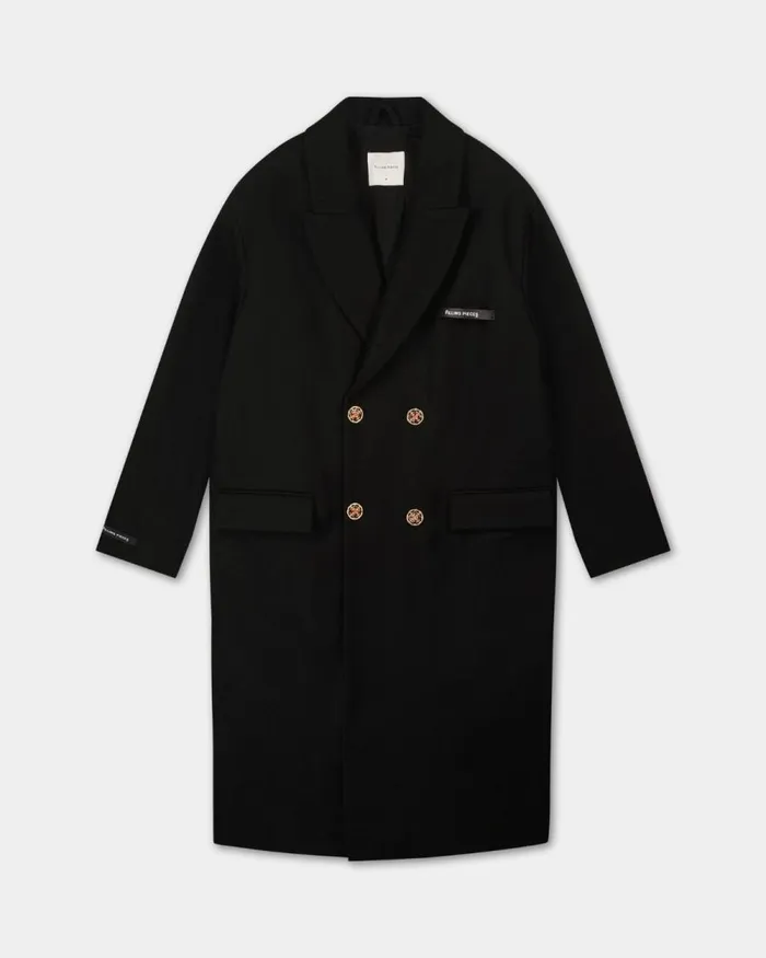 WomenMen Filling Pieces Coats and Jackets Studio Wool Coat Black