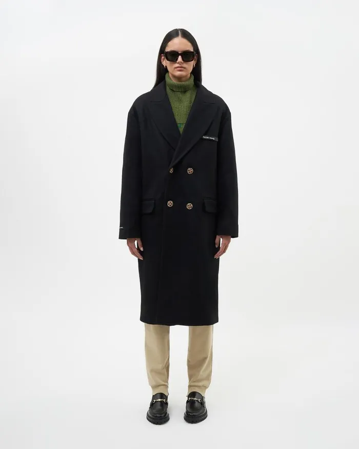 WomenMen Filling Pieces Coats and Jackets Studio Wool Coat Black