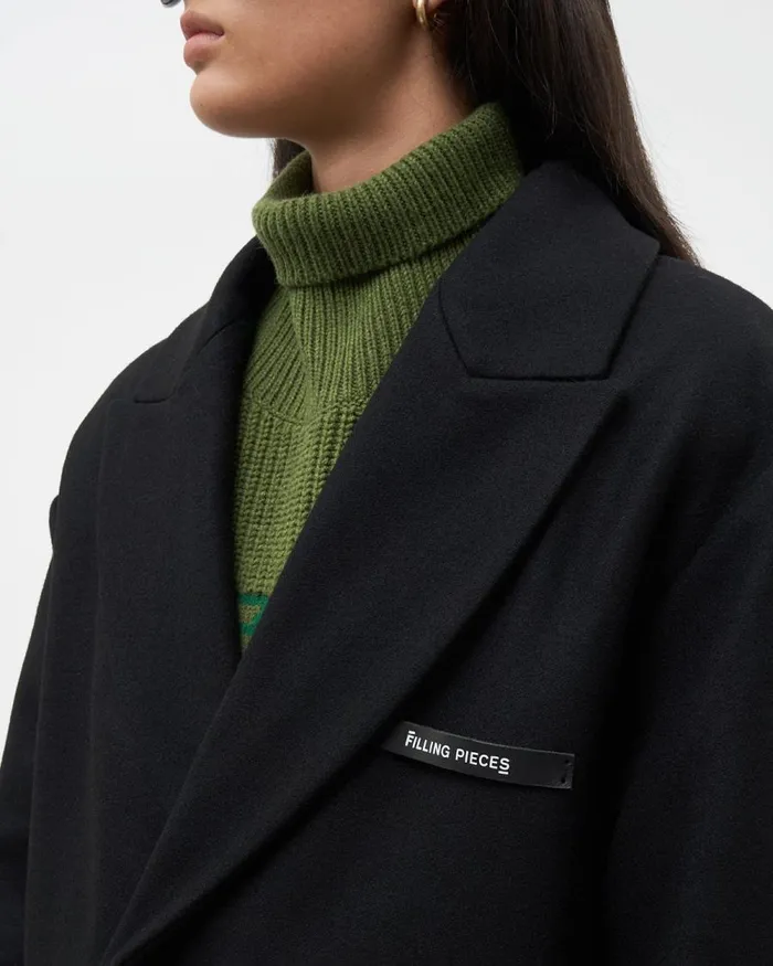 WomenMen Filling Pieces Coats and Jackets Studio Wool Coat Black